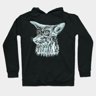 Icey Coyote Hipster All Ears Hoodie